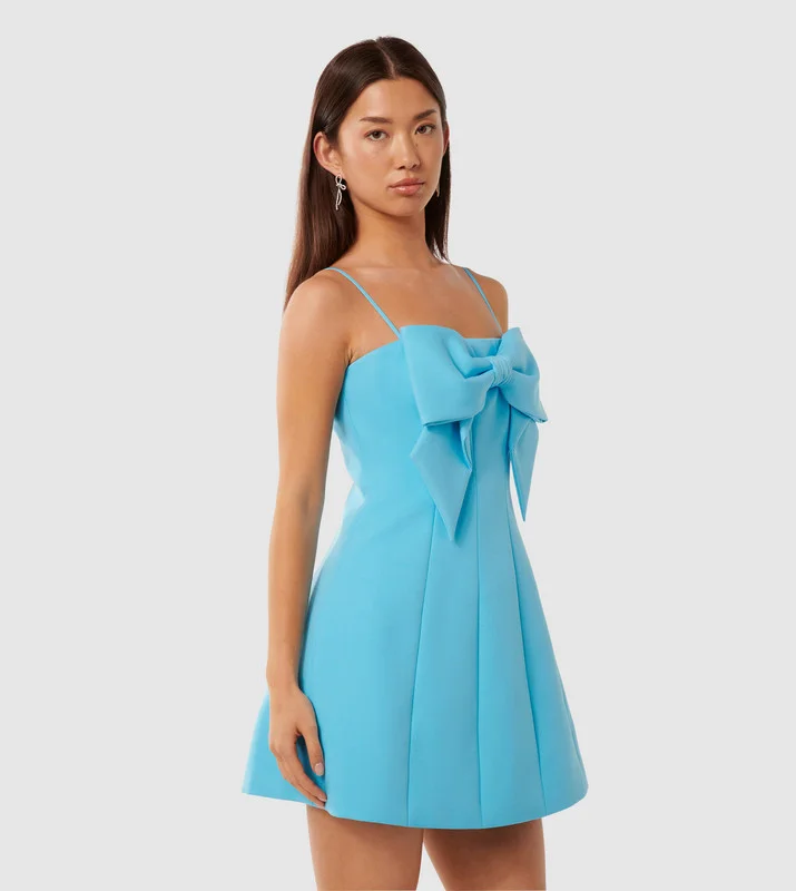 forever new  HAYLEY Bow Detail Strappy Party Mini Dress for Women | Best Price UAE